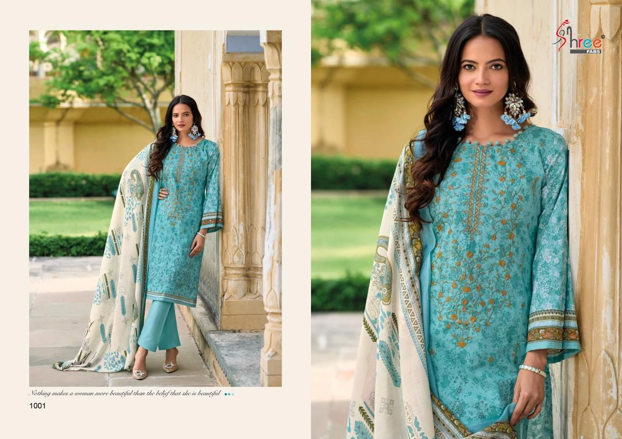 Shree Fab Riwaz Pure Cotton Wholesale Pakistani Salwar Suit Catalog — Wholesale Salwar Suits, Shree Fabs wholesale from Surat - Gallery Image 4